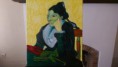 L'Arlesienne: Señora Guinoux con guantes y sombrilla ( Van Gogh )